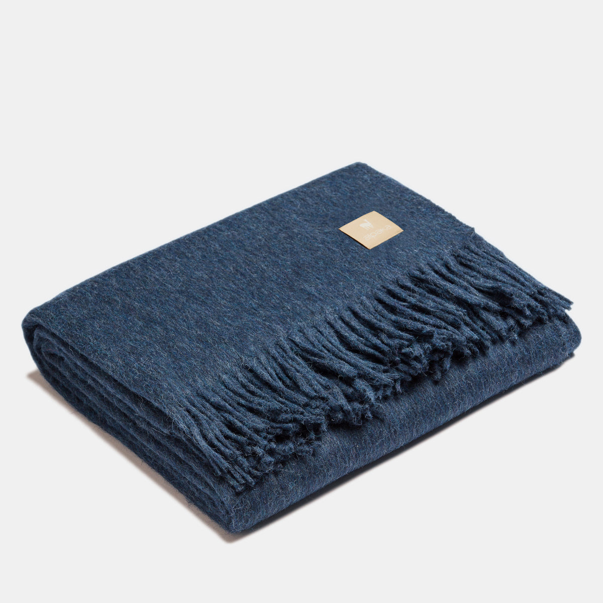 Plaid en alpaga Classic plié, laine douce