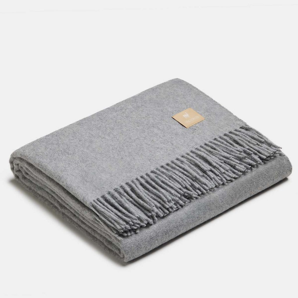 Plaid en alpaga Classic plié, laine douce