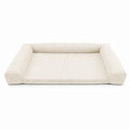 Hundematratze Carré XL aus Memory-Schaum, Bezug aus Cord in Vanillebeige